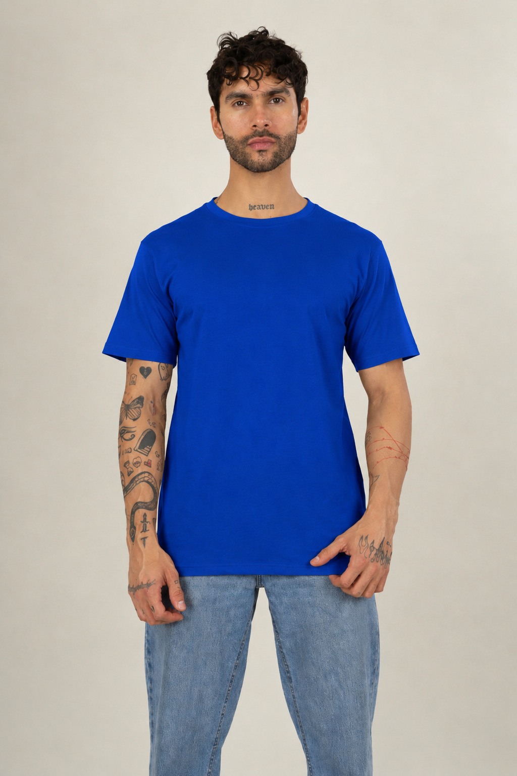 180 Gsm Regular Half Sleeve (Single Jersey Cotton)  (Without Branding )